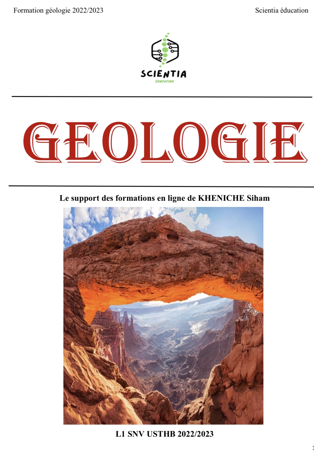 Support Géologie