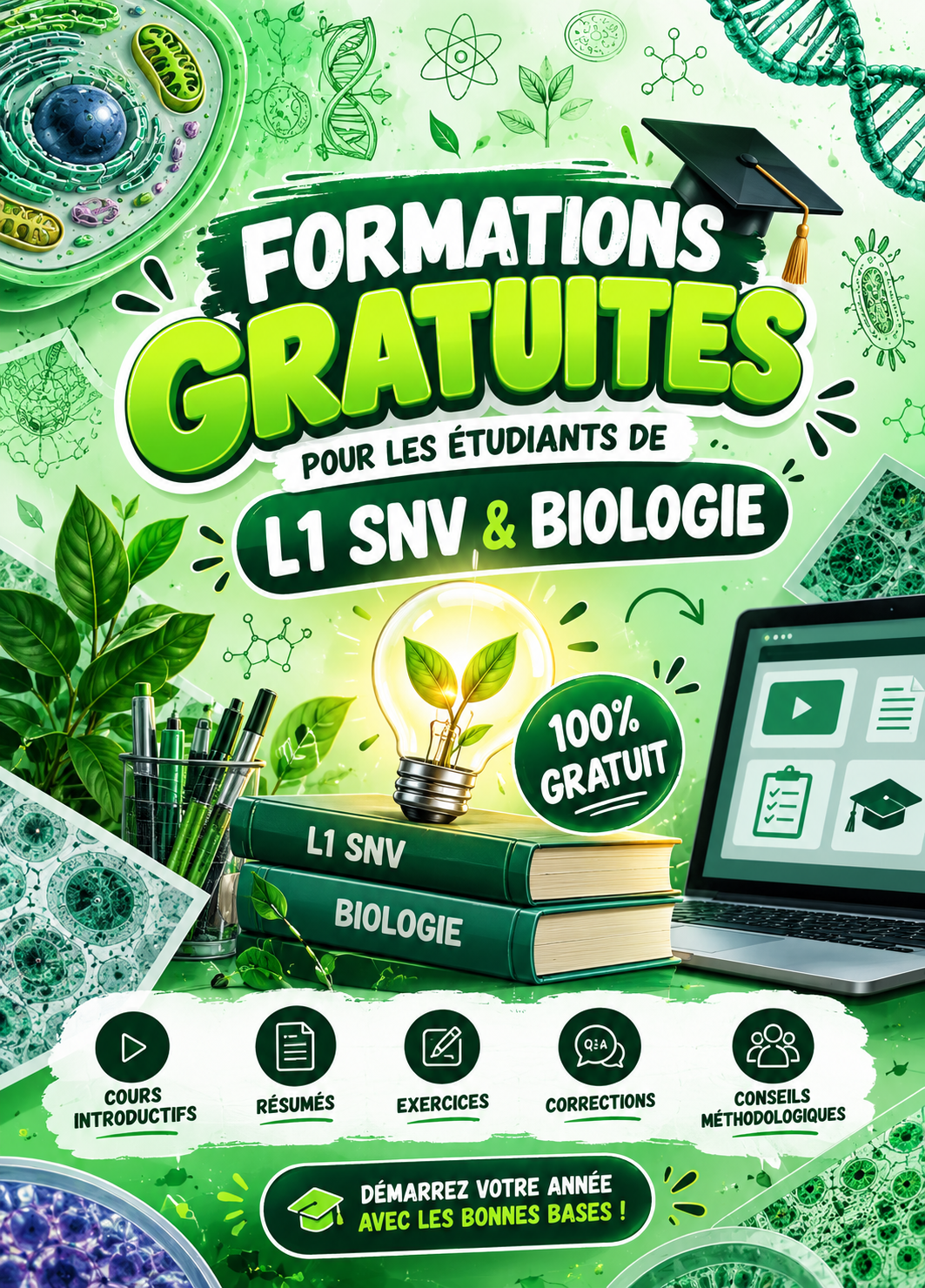 Formations Gratuites L1 SNV et Biologie